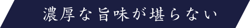 濃厚な旨味が堪らない
